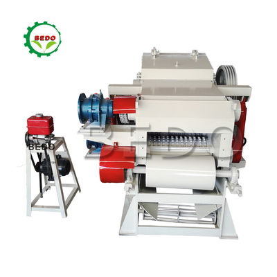 Self Feeding Industrial Drum Wood Chipper Machine 380V 2300*1240*1420mm