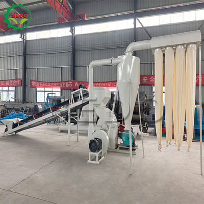 0.75kw Airlock Motor Wood Crusher Machine with 2500kg Weight and Max. Feeding Material Thickness of 100mm