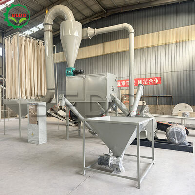 Industrial Wood Powder Making Machine with Dust Collector Low Noise and 50-200mesh Fineness