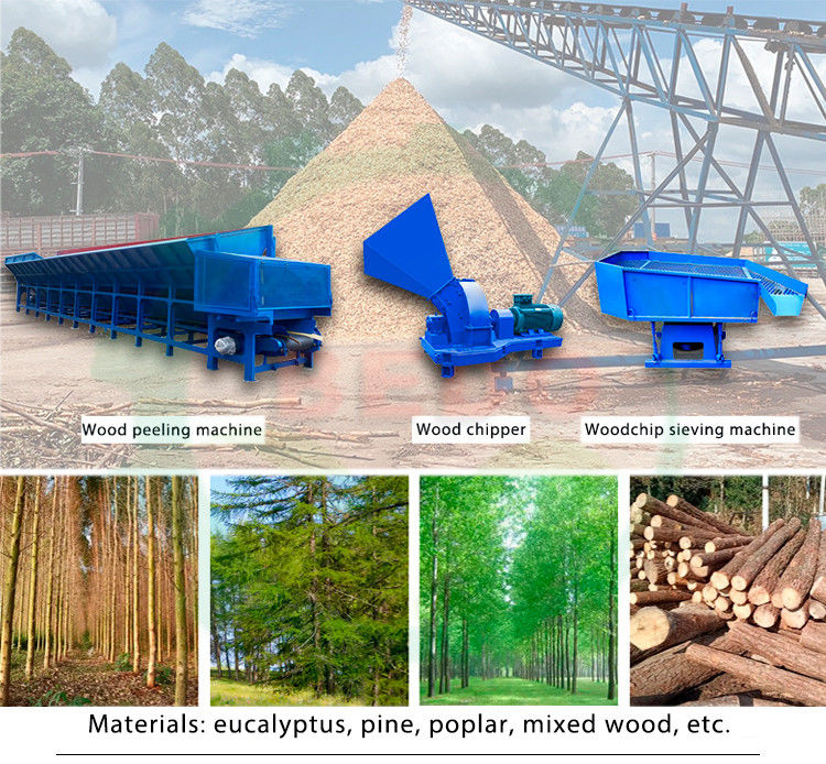 380V 3000KG Wood Peeling Machine Peeling Rate 95%