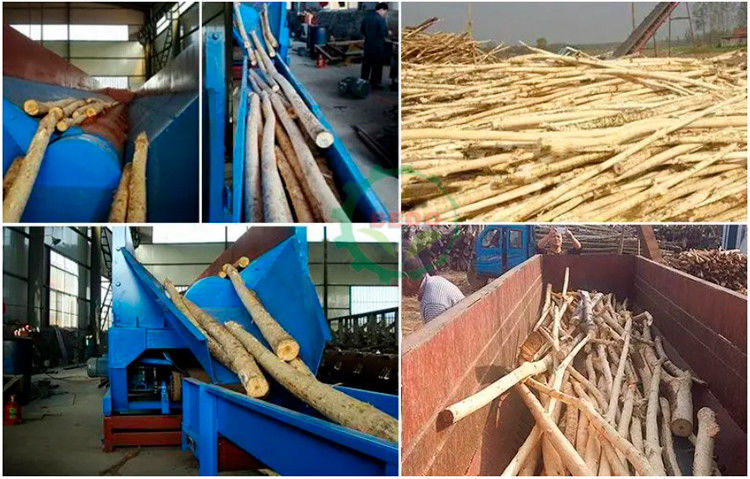 380V 3000KG Wood Peeling Machine Peeling Rate 95%