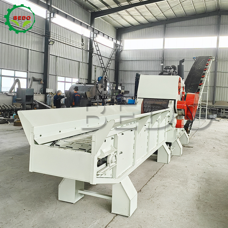خود تغذیه 235HP ماشین چوب شیپر 700x400mm ورودی سنگین وظیفه شیپینگ صنعتی درام Shredder