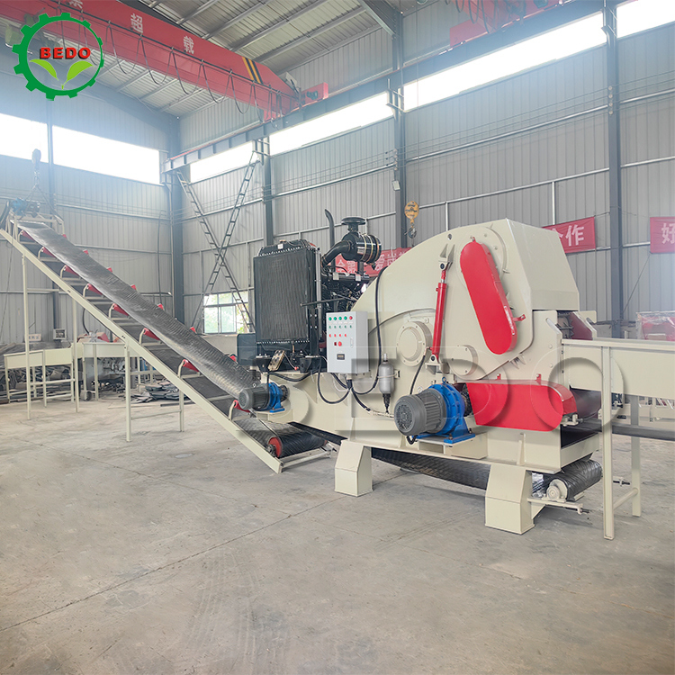موتور دیزل 235HP ماشین چوب شکافنده گواهینامه CE ماشین صنعتی نوع درام سنگینی