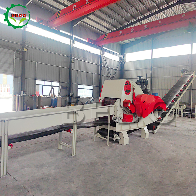 کوکوت شیل هسک ماشین برش چوب دیزل موبایل 55HP برای اندونزی زغال سنگ و کوکس
