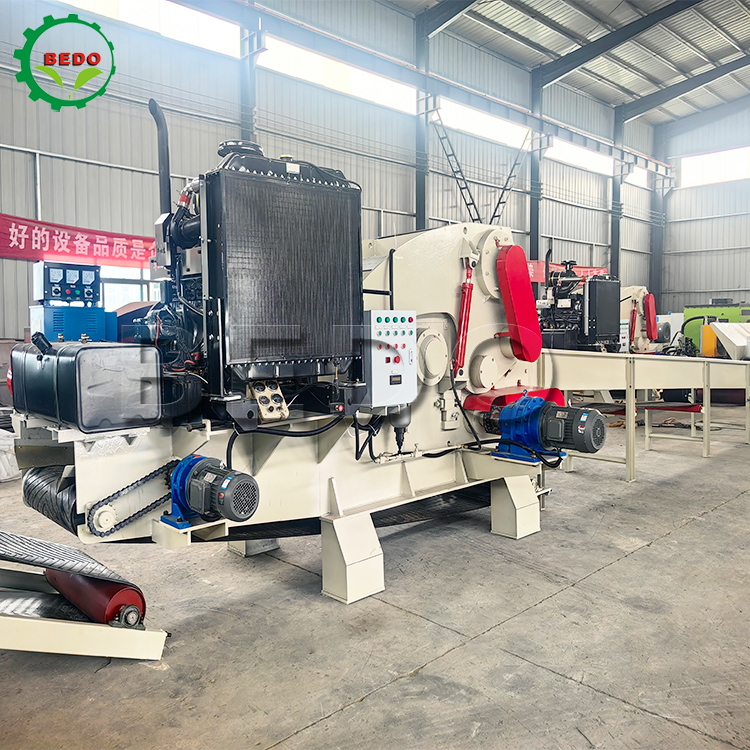 کوکوت شیل هسک ماشین برش چوب دیزل موبایل 55HP برای اندونزی زغال سنگ و کوکس