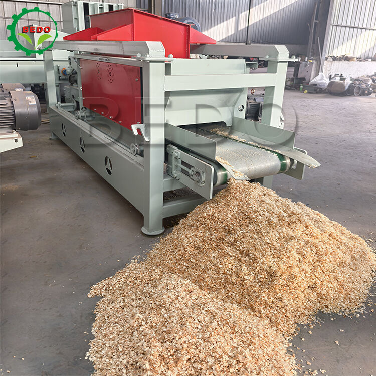 1-10mm ماشین تراش چوب تنظیم شده 7.5kw شاخه اصلی 800kg/h ظرفیت واحد تولید