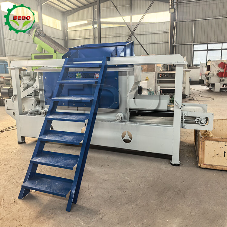 دستگاه تراشه چوب با قطر غلتک 125 میلی متر با ظرفیت 400-500 کیلوگرم در ساعت و عملکرد خودکار