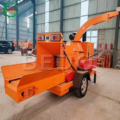 ماشین خرد کننده شاخه باغ 55HP موتور دیزل برق شروع